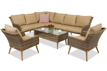 Meubles de jardin Bilbao Corner 7 Garden Point marron