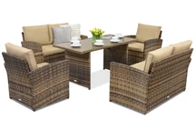 Meubles de jardin Monaco Apetito 6 Garden Point marron