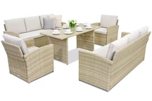 Meubles de jardin Monaco Apetito 8 Garden Point beige
