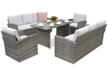 Meubles de jardin Monaco Apetito 8 Garden Point gris