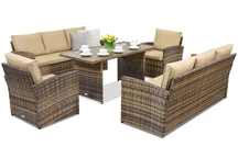 Meubles de jardin Monaco Apetito 8 Garden Point marron