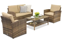 Meubles de jardin Monaco Coffee 4 Garden Point marron