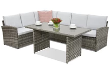 Meubles de jardin Monaco Comida 5 Garden Point gris