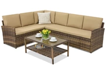 Meubles de jardin Monaco Corner Garden Point marron