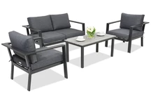Mobilier de jardin en aluminium Sydney Coffee 4 Garden Point anthracite