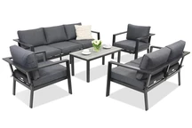 Mobilier de jardin en aluminium Sydney Coffee 7 Garden Point anthracite