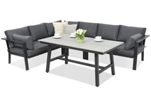 Mobilier de jardin en aluminium Sydney Comida 5 Garden Point anthracite