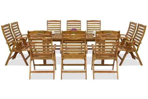 Mobilier de jardin en bois Jakarta/Bombay 10 Garden Point