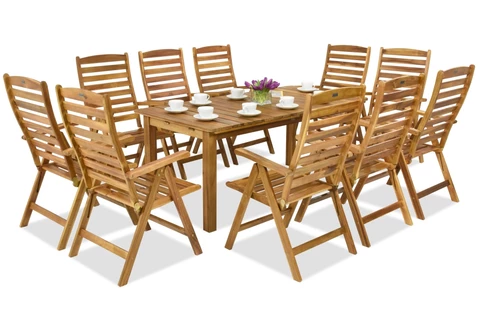Mobilier de jardin en bois Jakarta/Bombay 10 Garden Point