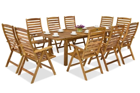 Mobilier de jardin en bois Jakarta/Bombay 10 Garden Point