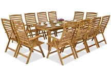 Mobilier de jardin en bois Jakarta/Bombay 12 Garden Point