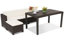 Mobilier lounge en polyrotin Colorado Relax Corner 4 marron Bica