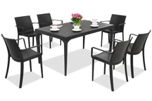 Salle à manger de jardin Oslo/Victoria 6 anthracite Bica