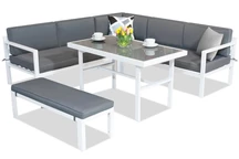 Salon de jardin Porto Garden Point blanc
