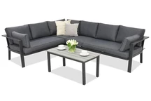 Salon de jardin en aluminium Sydney Corner Garden Point anthracite
