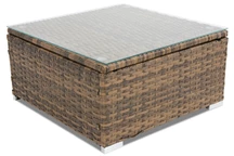 Table basse Roma brun en techno rotin Garden Point