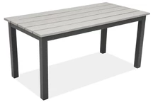 Table basse anthracite en aluminium polywood 