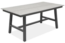 Table de jardin Sydney en aluminium polywood Garden Point anthracite 