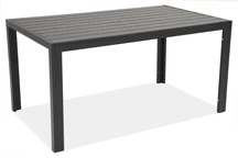 Table de jardin Verona en aluminium polywood Garden Point noir