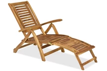 Chaise longue en bois d'acacia Belize Garden Point