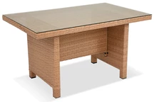 Grande table en résine tressée Parma Garden Point beige