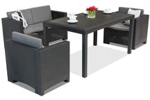 Meuble en rotin Colorado Apetito 4 Anthracite Bica