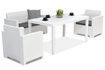 Meuble en rotin Nebraska Apetito 4 Blanc Bica