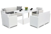 Meuble en rotin Nebraska Apetito 7 Blanc Bica