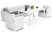 Meuble en rotin Nebraska Apetito Max 6 blanc Bica