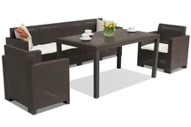 Meuble en technorotin Nebraska Apetito Max 6 marron Bica