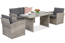 Meubles de jardin Monaco Apetito 4 Garden Point gris clair