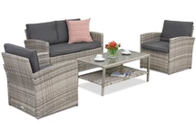 Meubles de jardin Monaco Coffee 4 Garden Point gris clair