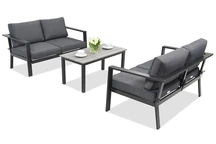 Mobilier de jardin en aluminium Sydney Coffee Comfort 4 Garden Point anthracite