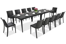Salle à manger de jardin Oslo/Perla 12 anthracite Bica