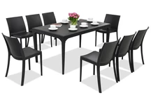Salle à manger de jardin Oslo/Perla 8 anthracite Bica
