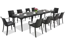 Salle à manger de jardin Oslo/Victoria 10 anthracite Bica