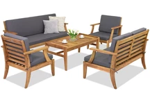 Salon de jardin en bois d'acacia Danang Coffee 7 Garden Point