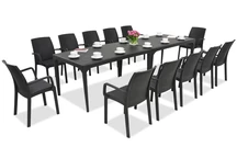 Service de table élégant Oslo/Indiana 12 anthracite Bica