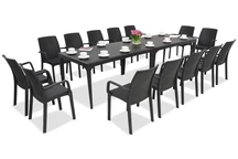 Service de table élégant Oslo/Indiana 14 anthracite Bica