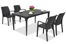 Service de table élégant Oslo/Indiana 4 anthracite Bica