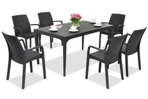 Service de table élégant Oslo/Indiana 6 anthracite Bica