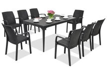 Service de table élégant Oslo/Indiana 8 anthracite Bica