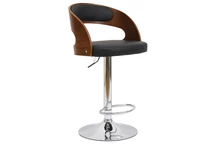 Tabouret de bar en bois recouvert de cuir Toronto Contract Point