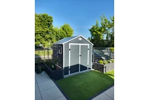 Abri à outils en plastique Bergen 2,4 x 1,9 m CoverTech anthracite