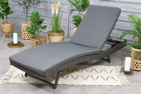 Bain de soleil polyrotin Bermuda Garden Point anthracite