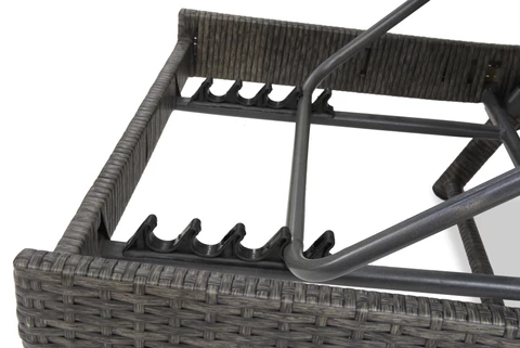 Bain de soleil polyrotin Bermuda Garden Point anthracite