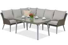 Meubles de jardin Bilbao Comida 5 Garden Point grigio