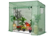 Mini serre en aluminium pour tomates 2 x 0,8 m Garden Point vert
