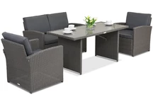 Mobilier de jardin Monaco Apetito 4 Garden Point anthracite
