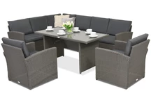 Mobilier de jardin Monaco Comida 7 Garden Point anthracite